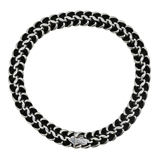 Sterling Silver Sculpted Cable Necklace