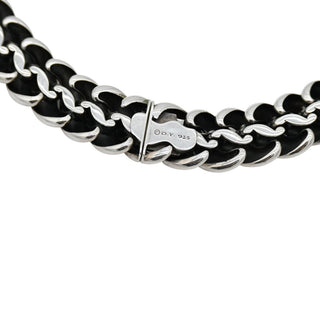Sterling Silver Sculpted Cable Necklace