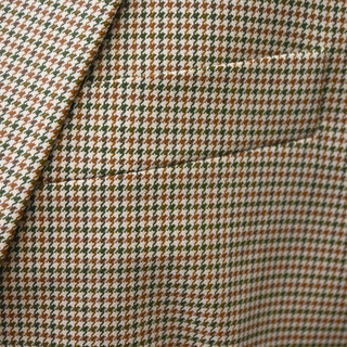 LAFAYETTE148 | Brown Micro Houndstooth One-Button Blazer