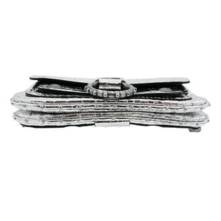 ZADIG & VOLTAIRE | Kate Metallic Silver Wallet Croco Bag