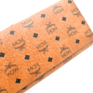 MCM | Aren Visetos Cognac Crossbody Wallet