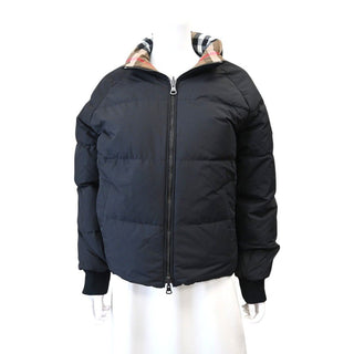 Reversible Black & Archive Beige Check Puffer Jacket