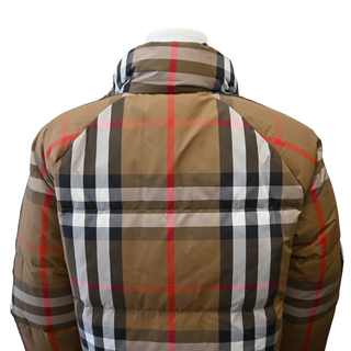 Reversible Black & Archive Beige Check Puffer Jacket