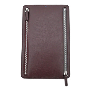 SMYTHSON | Deep Burgundy Leather Multi-Zip Case