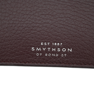 SMYTHSON | Deep Burgundy Leather Multi-Zip Case