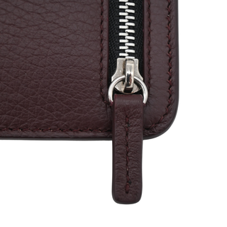 SMYTHSON | Deep Burgundy Leather Multi-Zip Case