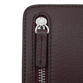 SMYTHSON | Deep Burgundy Leather Multi-Zip Case