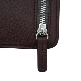 SMYTHSON | Deep Burgundy Leather Multi-Zip Case
