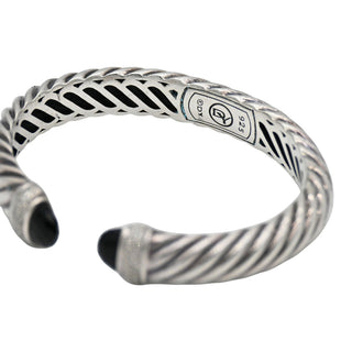 Waverly Black Onyx & Diamond 10mm Cuff Bracelet