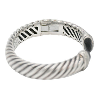 Waverly Black Onyx & Diamond 10mm Cuff Bracelet