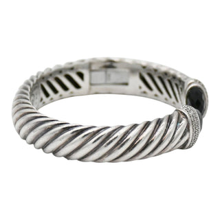 Waverly Black Onyx & Diamond 10mm Cuff Bracelet