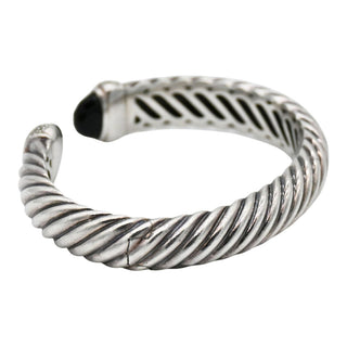 Waverly Black Onyx & Diamond 10mm Cuff Bracelet