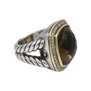 Albion Smoky Topaz & Diamond Ring