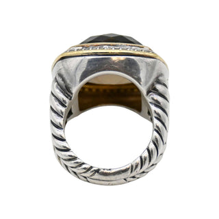 Albion Smoky Topaz & Diamond Ring