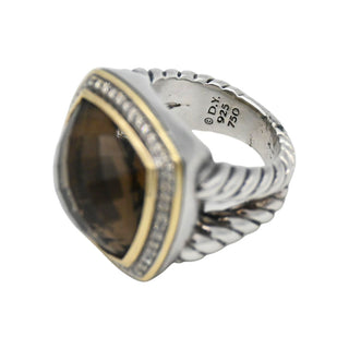 Albion Smoky Topaz & Diamond Ring