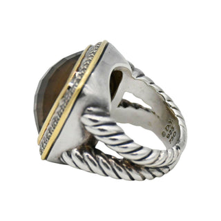 Albion Smoky Topaz & Diamond Ring