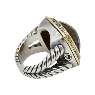 Albion Smoky Topaz & Diamond Ring