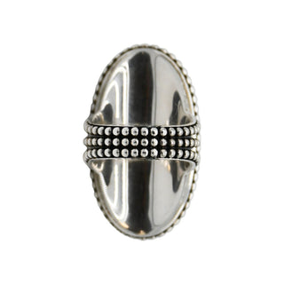 Crystal Quartz & Mother of Pearl Doublet Cocktail Ring
