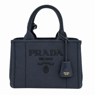 Baltic Blue Jardinière Small Cotton Canvas Handbag