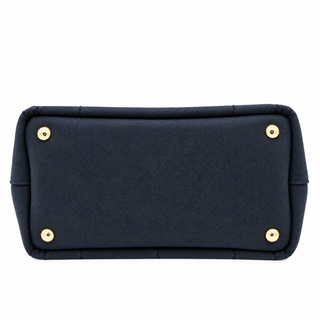 Baltic Blue Jardinière Small Cotton Canvas Handbag