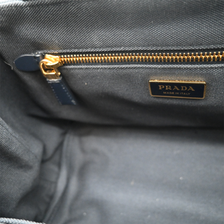 Baltic Blue Jardinière Small Cotton Canvas Handbag