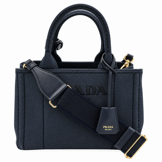 Baltic Blue Jardinière Small Cotton Canvas Handbag