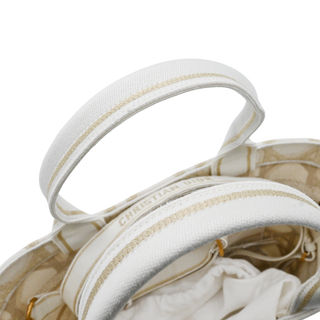 DIOR | Cannage Embroidered Brocart Hat Basket Bag