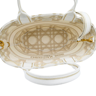 DIOR | Cannage Embroidered Brocart Hat Basket Bag