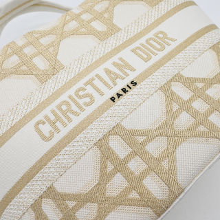 DIOR | Cannage Embroidered Brocart Hat Basket Bag