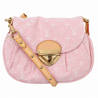Pink Sunset Monogram Denim Flap Bag