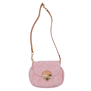 Pink Sunset Monogram Denim Flap Bag