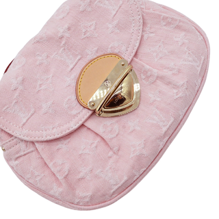 Pink Sunset Monogram Denim Flap Bag