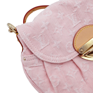 Pink Sunset Monogram Denim Flap Bag
