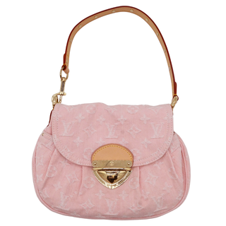 Pink Sunset Monogram Denim Flap Bag