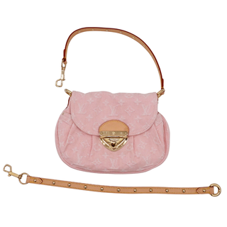 Pink Sunset Monogram Denim Flap Bag