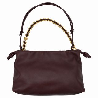 Flamenco Drawstring Leather Shoulder Bag