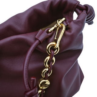 Flamenco Drawstring Leather Shoulder Bag