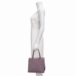 Lilac Tessuto Satin Tote Bag