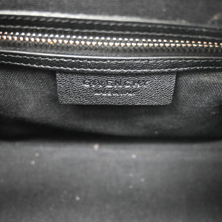 Black Grained Leather Mini Antigona Bag