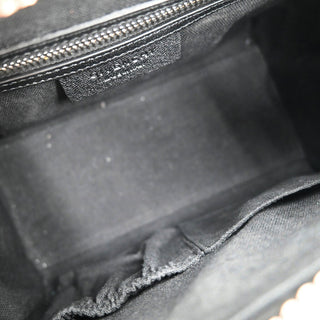 Black Grained Leather Mini Antigona Bag