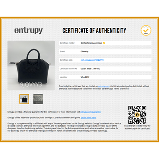 Black Grained Leather Mini Antigona Bag