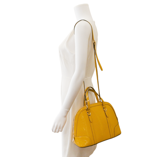 GUCCI | Microguccissima Patent Leather Dome Satchel