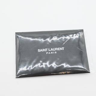SAINT LAURENT | Light Gray Chevron Quilted Envelope Chain Shoulder Bag