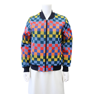 TORY SPORT | Multi-Check Mesh Bomber Jacket