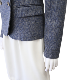 LOEWE | Double-Breasted Herringbone Wool Blazer