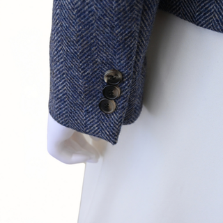 LOEWE | Double-Breasted Herringbone Wool Blazer