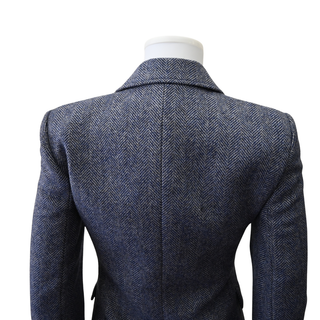 LOEWE | Double-Breasted Herringbone Wool Blazer