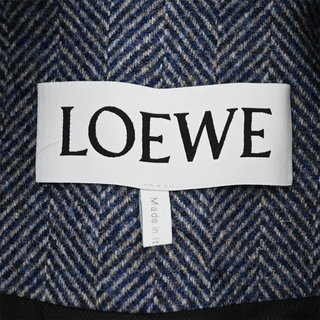 LOEWE | Double-Breasted Herringbone Wool Blazer