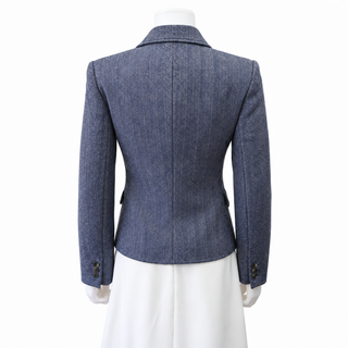 LOEWE | Double-Breasted Herringbone Wool Blazer