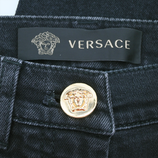 Medusa Embroidered Skinny Jeans